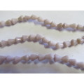 Glass Beads, Indian Beads, Cone, Teardrop, Pale Pink, 8mm(Size May Vary Slightly) 20pc
