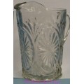 Vintage Clear Heavy Glass Jug For Water / Beverages, 1750ml, Good Condition - Not Used, See Photos