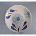 Salad Bowl White and Blue Flower, Made In Korea, Microwave/Oven/Dishwasher/Detergent Safe, ±600ml