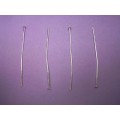 Findings, Headpin, Silver, 40mm, ±50pc