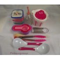 Pink Kitchen Set, All The Kitchen Tools Needed For The Beginner, See Photos & Listing