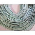 Stringing Material, Wax Cord, Baby Green, 1.0 mm Thickness, 5 Meter, 1pc
