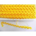 Zigzag Ribbon 1Meter, 5mm, Yellow