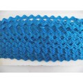 Zigzag Ribbon 1Meter, 5mm, Turquoise Blue