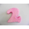 Polistyrene Number 2, Pink With Glitter, ±100mm x 20mm, 1pc