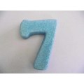 Polistyrene Number 7, Blue With Glitter, ±100mm x 20mm, 1pc