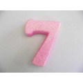 Polistyrene Number 7, Pink With Glitter, ±100mm x 20mm, 1pc