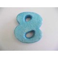 Polistyrene Number 8, Blue With Glitter, ±100mm x 20mm, 1pc