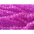 Chinese Crystal Beads, Glass, Rondelle, Pink, 11mm x 15mm, 4pc