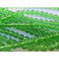 Chinese Crystal Beads, Glass, Round, Green, 8mm, ±20pc