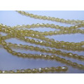 Chinese Crystal Beads, Glass, Teardrop, Yellow, 6mm x 4mm, 20pc