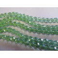 Chinese Crystal Beads, Glass, Round, Green, 7mm, ±20pc