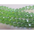 Chinese Crystal Beads, Glass, Round, Green, 11mm, 10pc