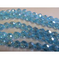 Chinese Crystal Beads, Glass, Round, Turquoise, 13mm, 8pc