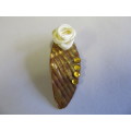 Pendant, Shell, Brown, 46mm, 1pc