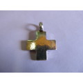 Pendant, Metal, Cross, Nickel, 35mm x 25mm, 1pc