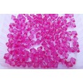 Beading and Jewellery Making, Acrylic Beads, Bicone, Cerise Pink, 10mm, ±20pc