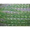 Chinese Crystal Beads, Glass, Oval, Green, 13mm x 10mm, 16pc