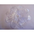 Acrylic Shapes, Flower, Clear, 73mm, 1pc