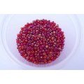 Glass Beads, Seedbeads, Red Metallic, 12gr, 8/0