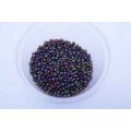 Glass Beads, Seedbeads, Peacock, 12gr, 8/0