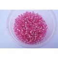 Glass Beads, Seedbeads, Silverlined, Pink, 13gr, 6/0