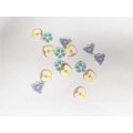 Polymer Clay Shapes, Mixed Designs, 10mm, 10pc
