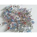 Rhinestones, Pointed, Mixed Sizes And Colours, ±100pc
