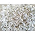 Cat`s Eye Beads, Oval, White, ±8mm x 4mm, ±12pc