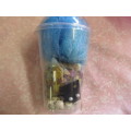 Mesh Bath Sponge Potpourri Petals With Oil Shells And Faux Pearl Earrings, Blue, 1 Set