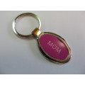 Keyring With Words - MOM - Pink, 8cm, 1pc