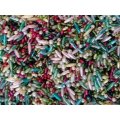 Acrylic Beads, Mixed Shapes - Sizes - Colours, ±100pc - 4,2gr