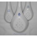 Chinese Rice Grain - Rice Eyes Blue And White Porcelain Spoon Set, See Photo`s