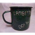 Vintage - Collectable, Green Enamel Mug (Lambertsbaai Dop Beker) 500ml, 1pc
