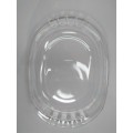 Bormioli Rocco - Frigoverre Glass Dish With Plastic Lid, Made In Italy, Oval,26x18.8x3cm, See Photos