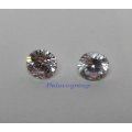 2 x Round Shaped Briliant Diamond Simulate, 7mm, 2.4ct, See Photo`s For More Info