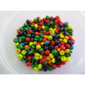 Wooden Beads, Round, Mixed Colours, ±3mm x 5mm, ±50pc