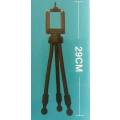 Mobile Phone Tripod, 29cm High, Black, Compatable With 99% Of Mobile Phones