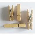 Pegs, Wood, Natural Colour, 2 x 35mm And 2 x  43mm, 4pc