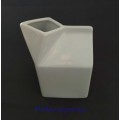 Milk Jug, White, Glass, Square, 300ml, 70mm x 70mm x 110mm, Not Been Used, See Photo`s