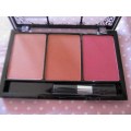 Makeup, Blusher, 3 Shades In Holder, 1pc