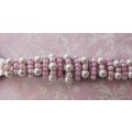 Server Spoon, Beaded, Pink, 255mm x 69mm, 1pc, See Photos