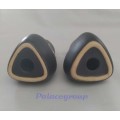 Salt And Pepper Shakers, Ceramic, Black, 110mm x 60mm, See Photo`s