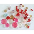 Embellishments, Scrapbooking, Mixed Designs, Mixed Sizes And Colours, 5pc