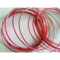 Stringing Material, Wire, Candy Apple Red, Soft Wire, 1.4mm Thickness, 1 Meter / 1 pc