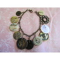 Mistique Bracelet, Natural Colour Buttons, Bronze, 19,5cm, 1pc