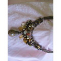 Perrine Necklace, Freshwater Pearls And Beads, Shades Of Brown, Copper, 48cm