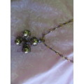Perrine Necklace, Faux Pearls And Facetted Beads, Shades Of Brown, Copper, 41cm With 8cm Ext, 1pc