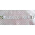 Cristia Bracelet, Clear AB Crystal Facetted Beads With Toggle Clasp, 19,5cm, 1pc