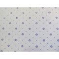 Printed Scrapbooking Paper, Flower Design, White With Purple, 15cm x 15cm, 1pc